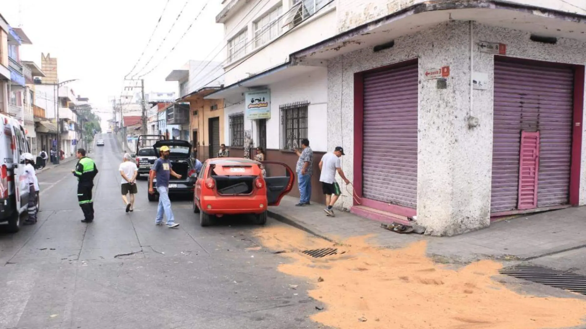 Accidente en el centro de Córdoba